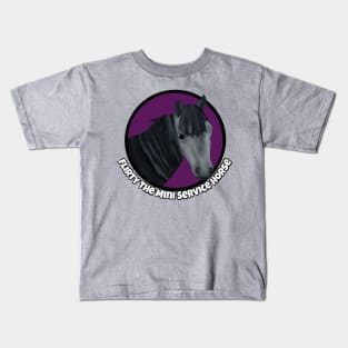 Flirty The Mini Service Horse Logo Kids T-Shirt